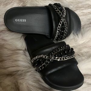 Black slides size 7